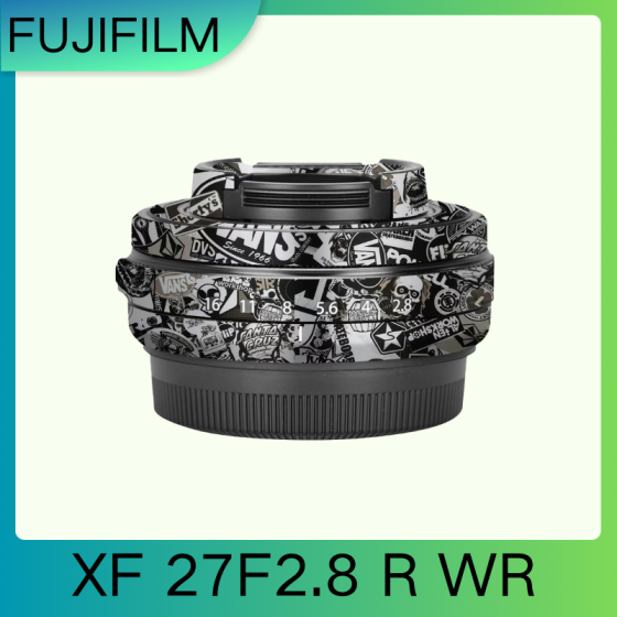 Lentes Fujifilm XF27F2.8 R WR  - Pele câmera, adesivo câmera - com alta resistência a arranhões, à prova d'água e com design elegante.